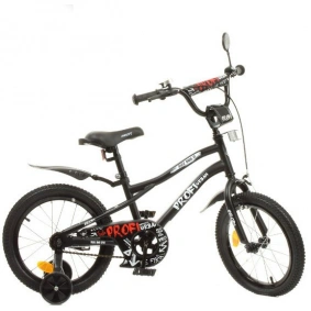 Велосипед детский PROF1 18д. Y18252 (1шт) Urban,SKD45,черный(мат),звонок,фонарь,доп.кол