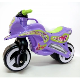Каталка-толокар "Мотоцикл", 2-х колесный, фиолетовый, в пак. 74*46см, ТМ KINDER WAY, Украина (1шт)