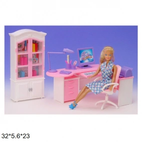 Мебель "Gloria" для офиса, комп, письм стол, стул, полка, шкаф, аксесс, в кор. 39*5*24см (24шт/2)
