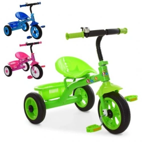 Велосипед, 3 колеса EVA, д72-ш47-в65см, ЦЕНА ЗА УП.,В УП.3ШТ, 3 цв.(голубой, розовый, зеленый) (3шт)