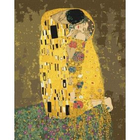 Картина по номерам Люди "Поцелуй 2, Густав Климт", в термопакете 40*50см,ТМ Идейка, Украина