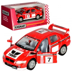 Машина метал. "Kinsmart" "Mitsubishi Lancer Evolution VII (WRC)", в кор. 16*8,5*7,5см (96шт)