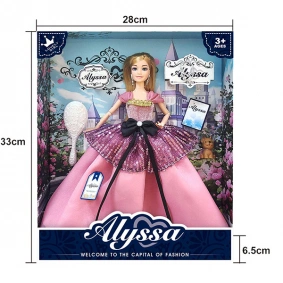 Кукла "Alyssa" Welcome to the capital of fashion, шарнирная, в кор. 33*28см (36шт)