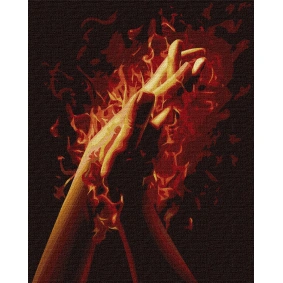 Картина по номерам "Огонь между нами 2" 40*50см, в термопакете, ТМ Идейка, Украина