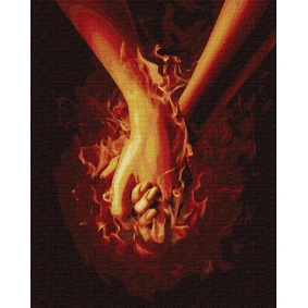 Картина по номерам «Огонь между нами 3» 40*50см, в термопакете, ТМ Идейка, Украина