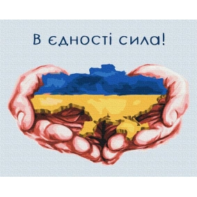 Картина по номерам "В єдності сила" Дар'я Михайлишина, в термопакете 40*50см, ТМ Brushme, Украина