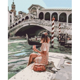 Картина по номерам "Освежающая Венеция", в термопакете 40*50см, ТМ Brushme, Украина