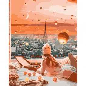 Картина по номерам "Сказочный Париж", в термопакете 40х50cм, ТМ Стратег, Украина