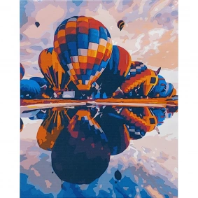 Картина по номерам "Воздушные шары в Каппадокии", в термопакете 40х50cм, ТМ Стратег, Украина