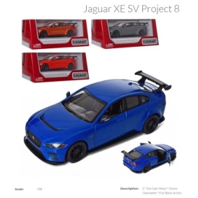 Модель легкова JAGUAR XE SV PROJECT 8 5'' KT5416W метал.інерц.відкр.дв.4кол.кор./96/
