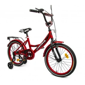 Велосипед детский 2-х колес.18'' 211801(1 шт)Like2bike Sky, бордовый, рама сталь, со звонком, руч.тормоз, сборка 75%