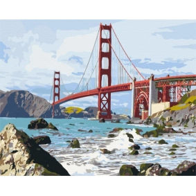 Картина за номерами: Міст Сан Франциско 40*50