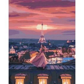 Картина за номерами: Фантастичний вечір в Парижі 40*50