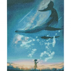 Набір для творчості алмазна картина Небесний океан Strateg розміром 40х50 см (D0068)